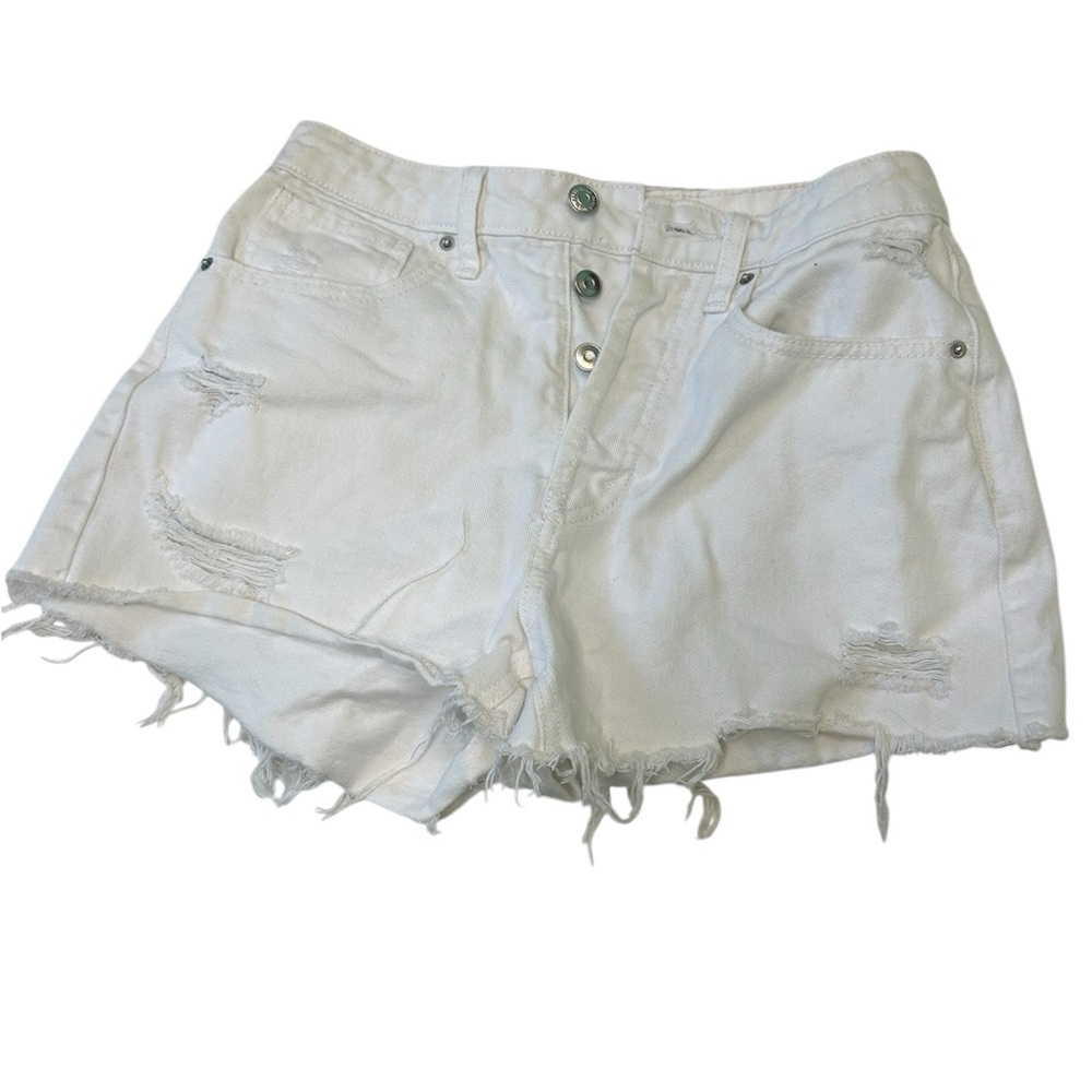 Wild Fable White Distressed Jean Shorts
